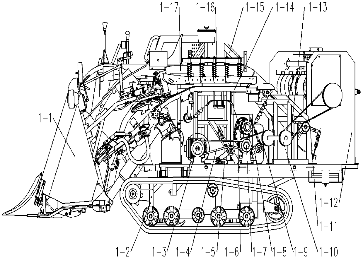 Self-propelled semi-feeding harvesting and bundling integrated machine