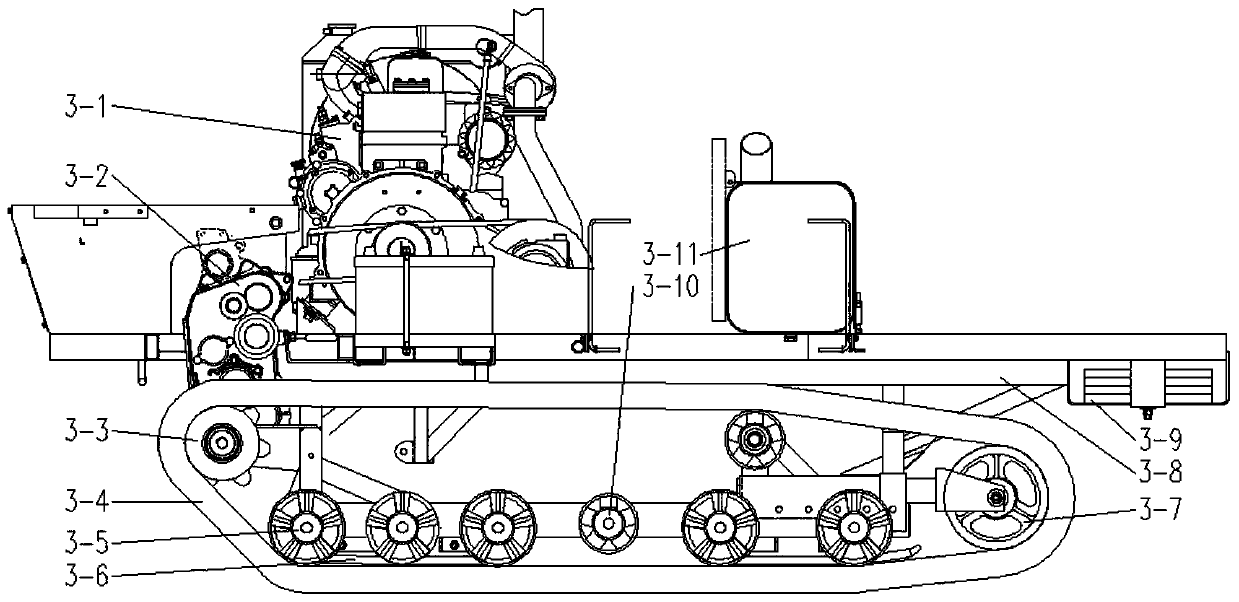 Self-propelled semi-feeding harvesting and bundling integrated machine