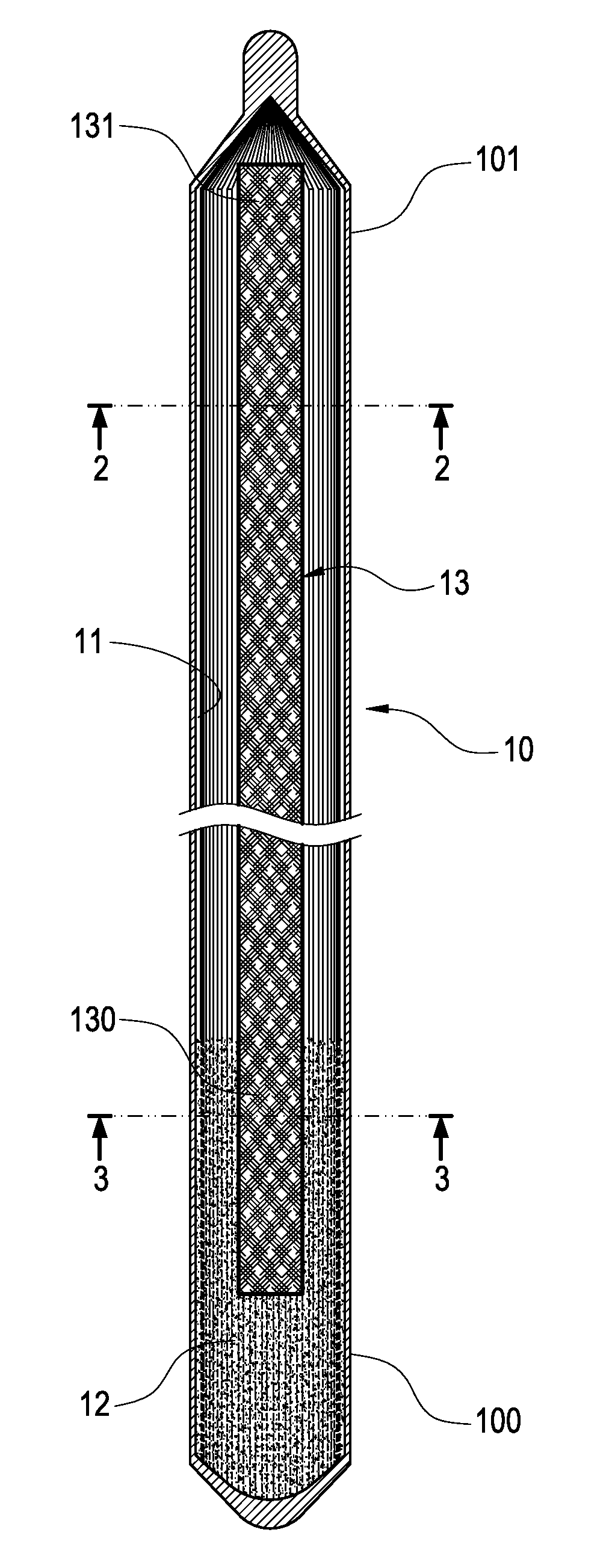 Heat pipe with composite wick structure