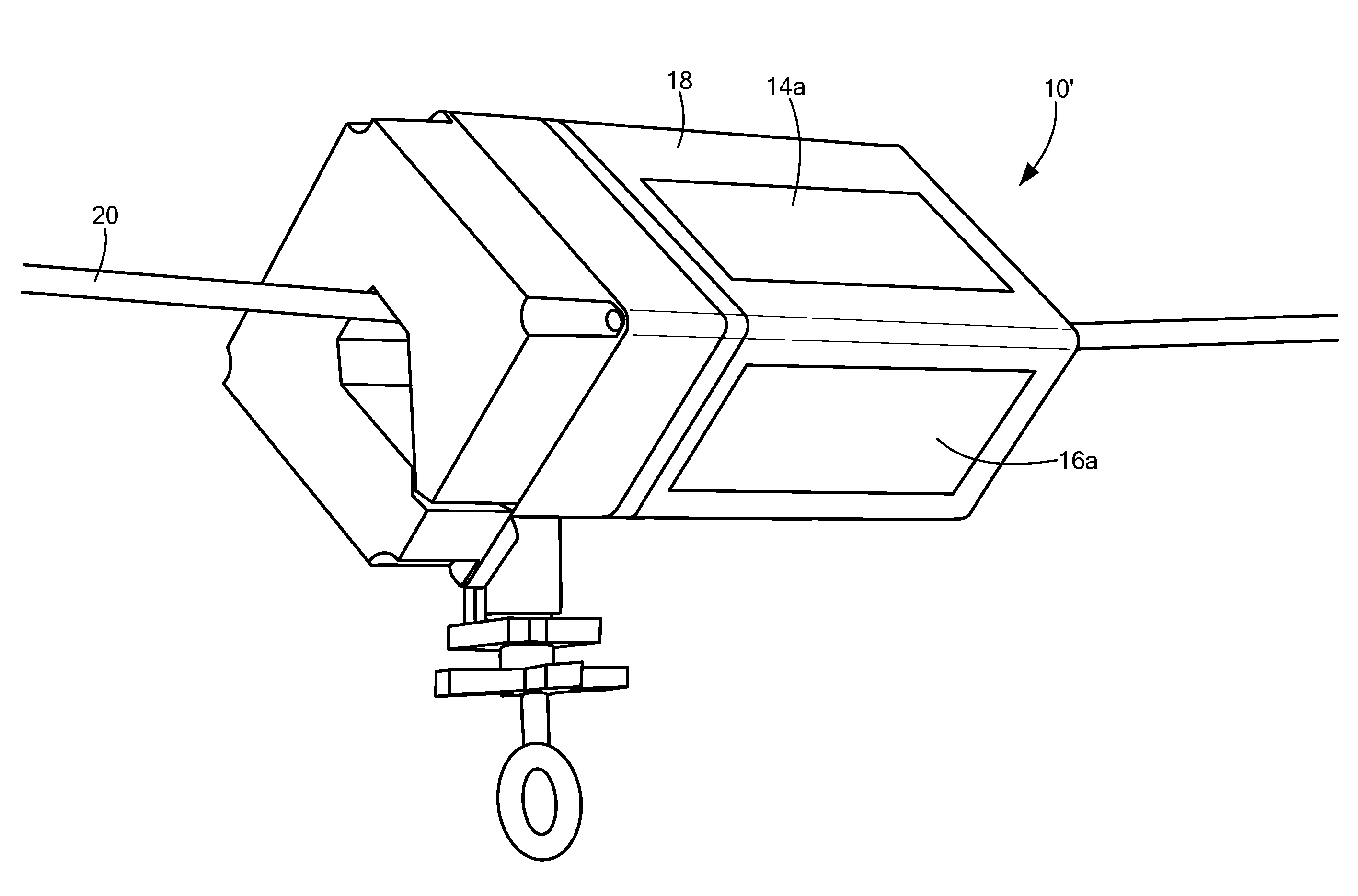 Weather resistant ungrounded power line sensor