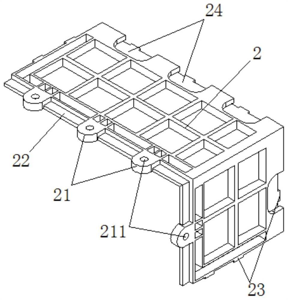 Dry hanging structure of assembled PP ceramic tile inside corner