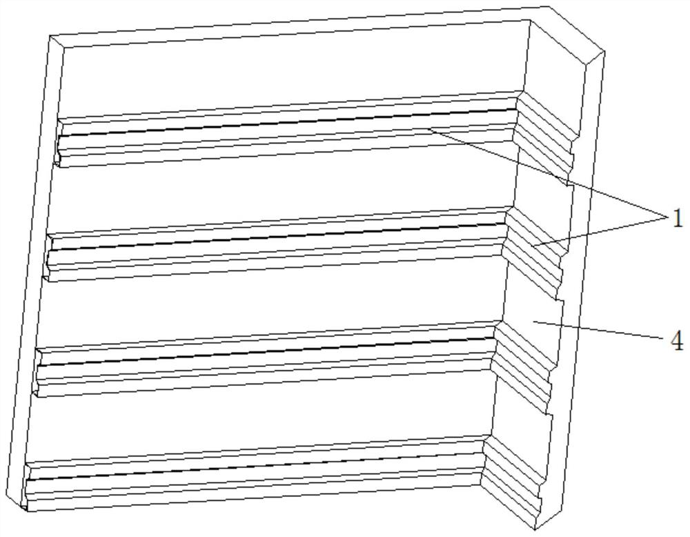 Dry hanging structure of assembled PP ceramic tile inside corner