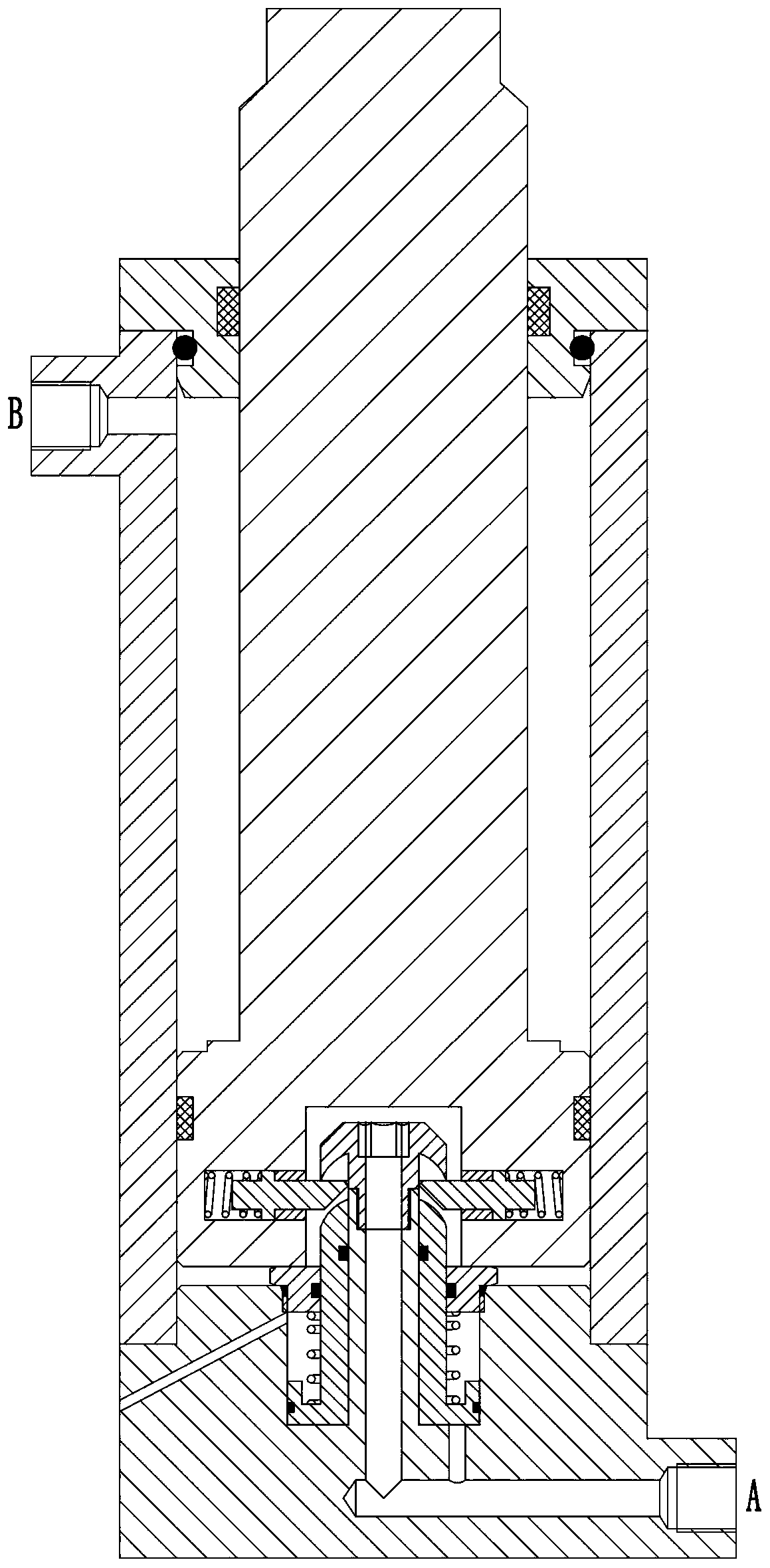 Locking oil cylinder