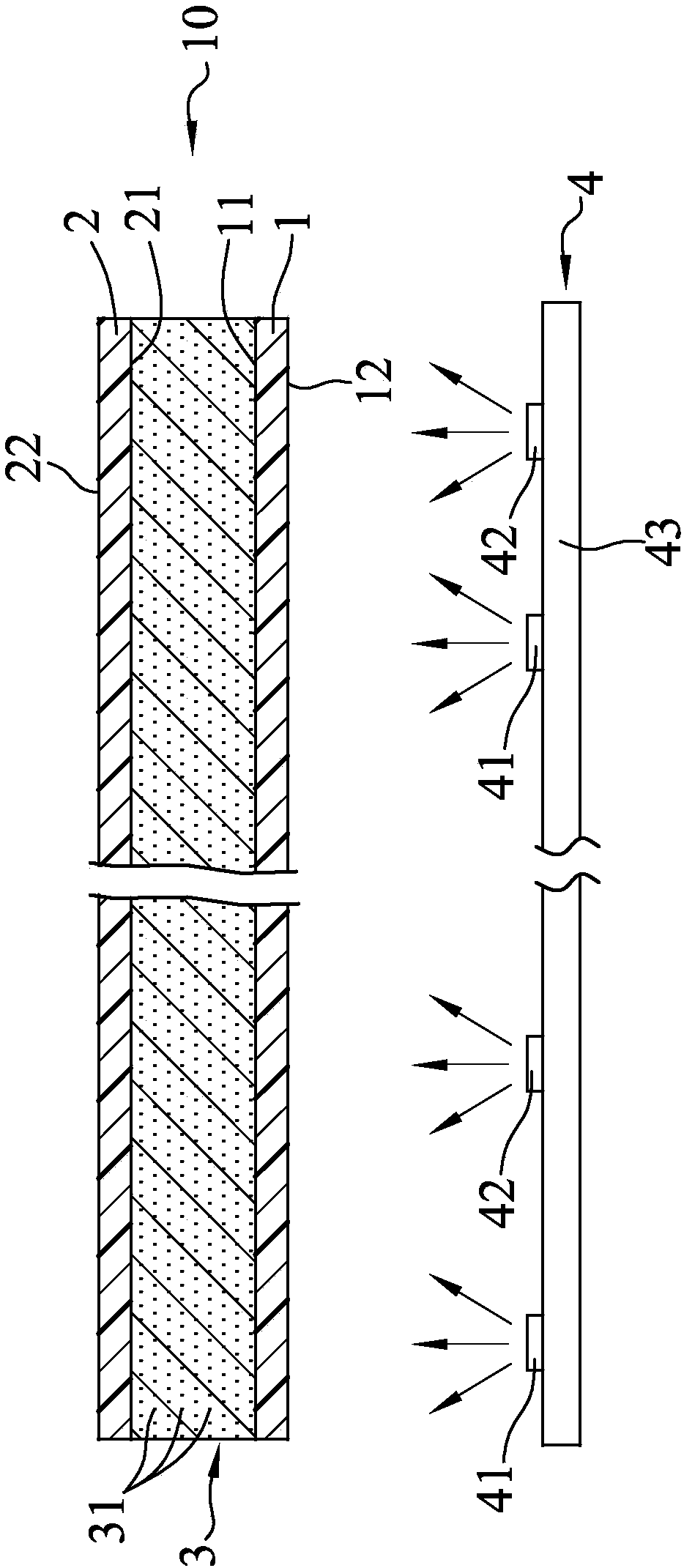 Quantum structure light-emitting module