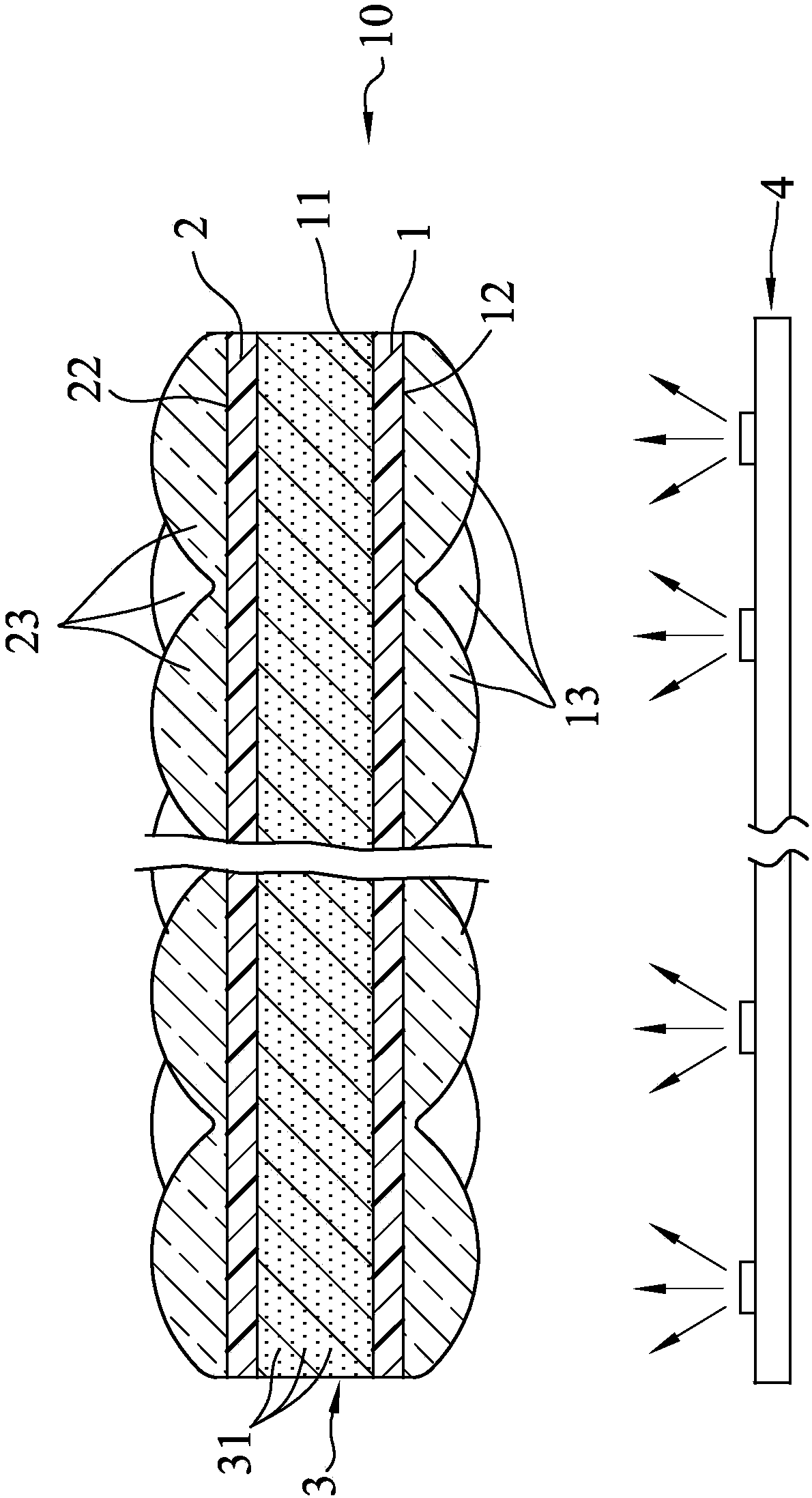 Quantum structure light-emitting module