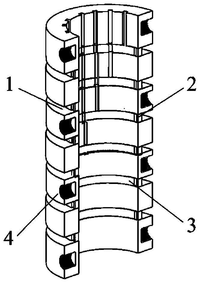 Concrete structure full-life performance intelligent sensing and degradation warning system and method