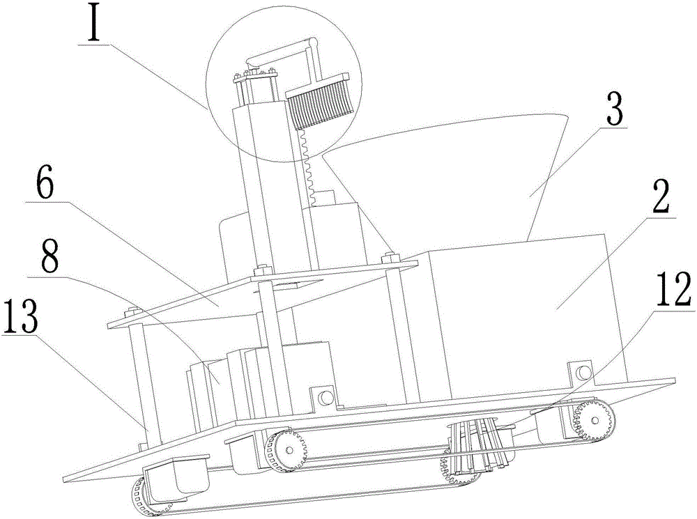 Classroom automatic cleaning device for cleaning