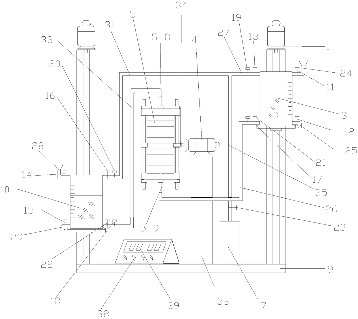 Reciprocating leaching experimental device and experimental method