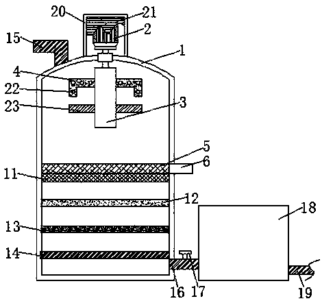 Sewage filtering, cleaning and reuse mechanical environmentally-friendly device