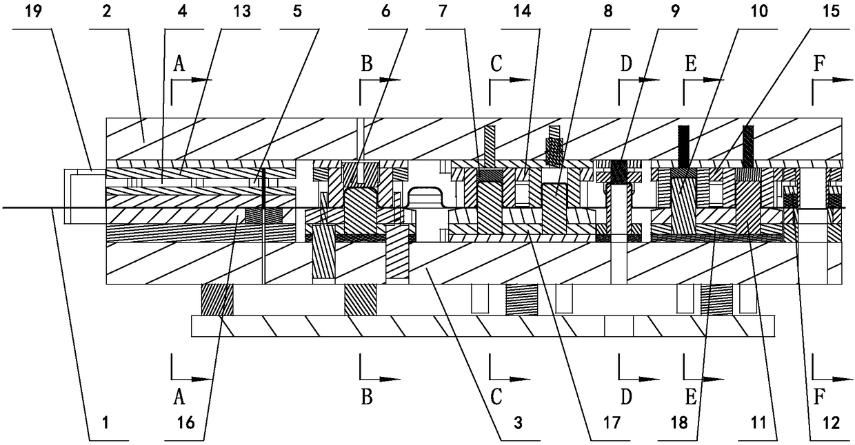 Forming dies for stamping and welding parts of pipes for vehicles