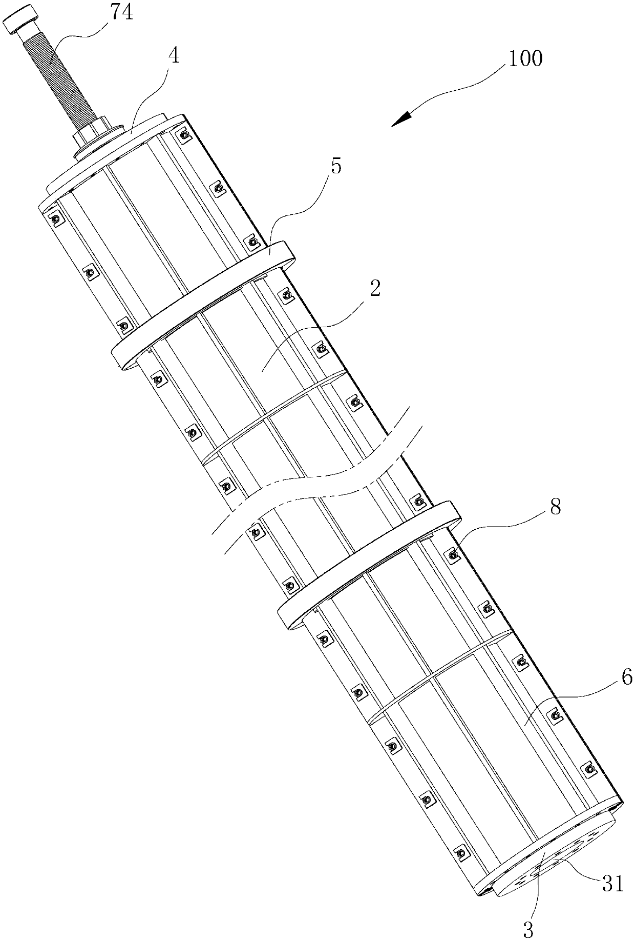 Die for forming concrete pipe pile