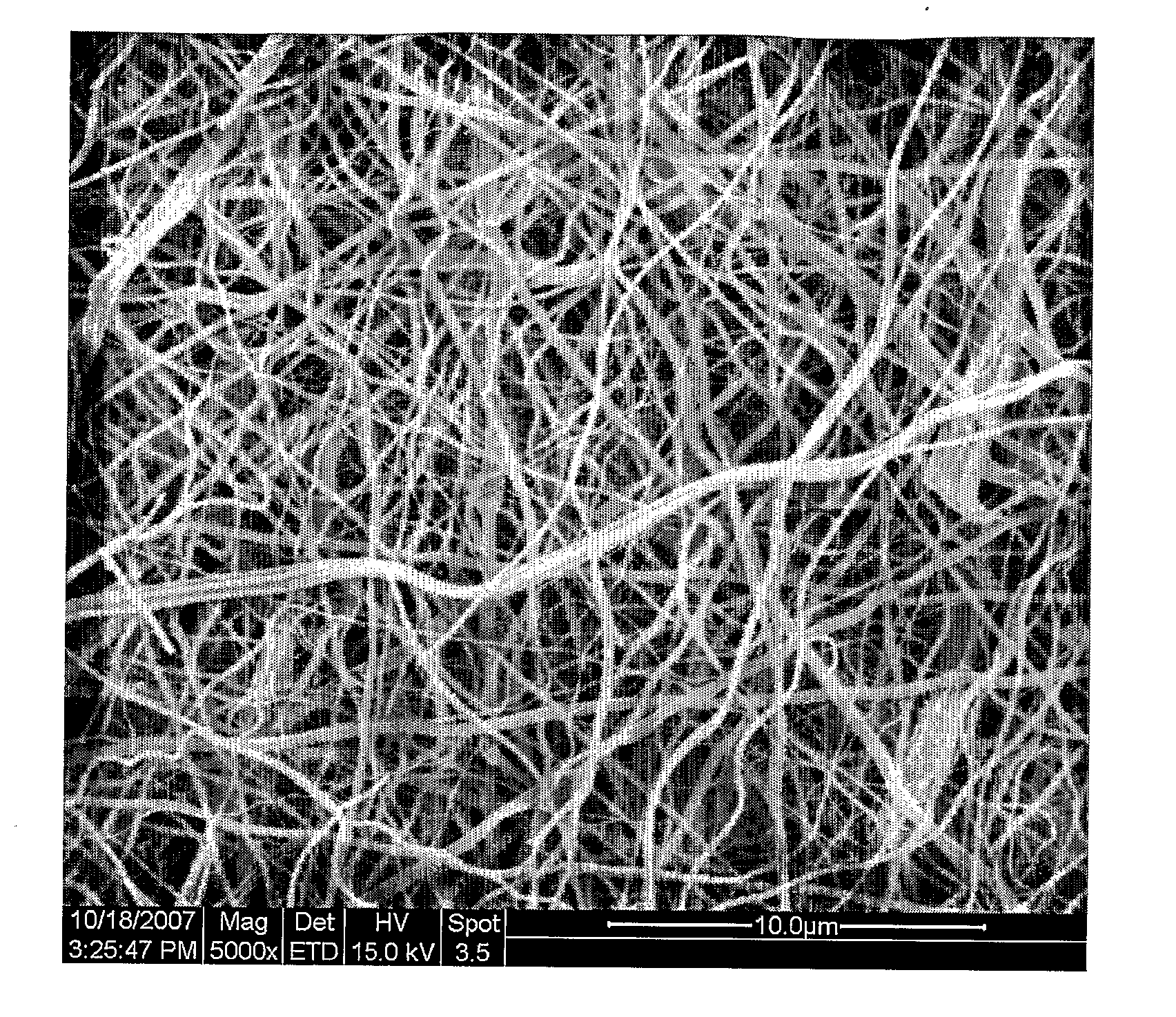 Method for production of inorganic nanofibres through electrostatic spinning