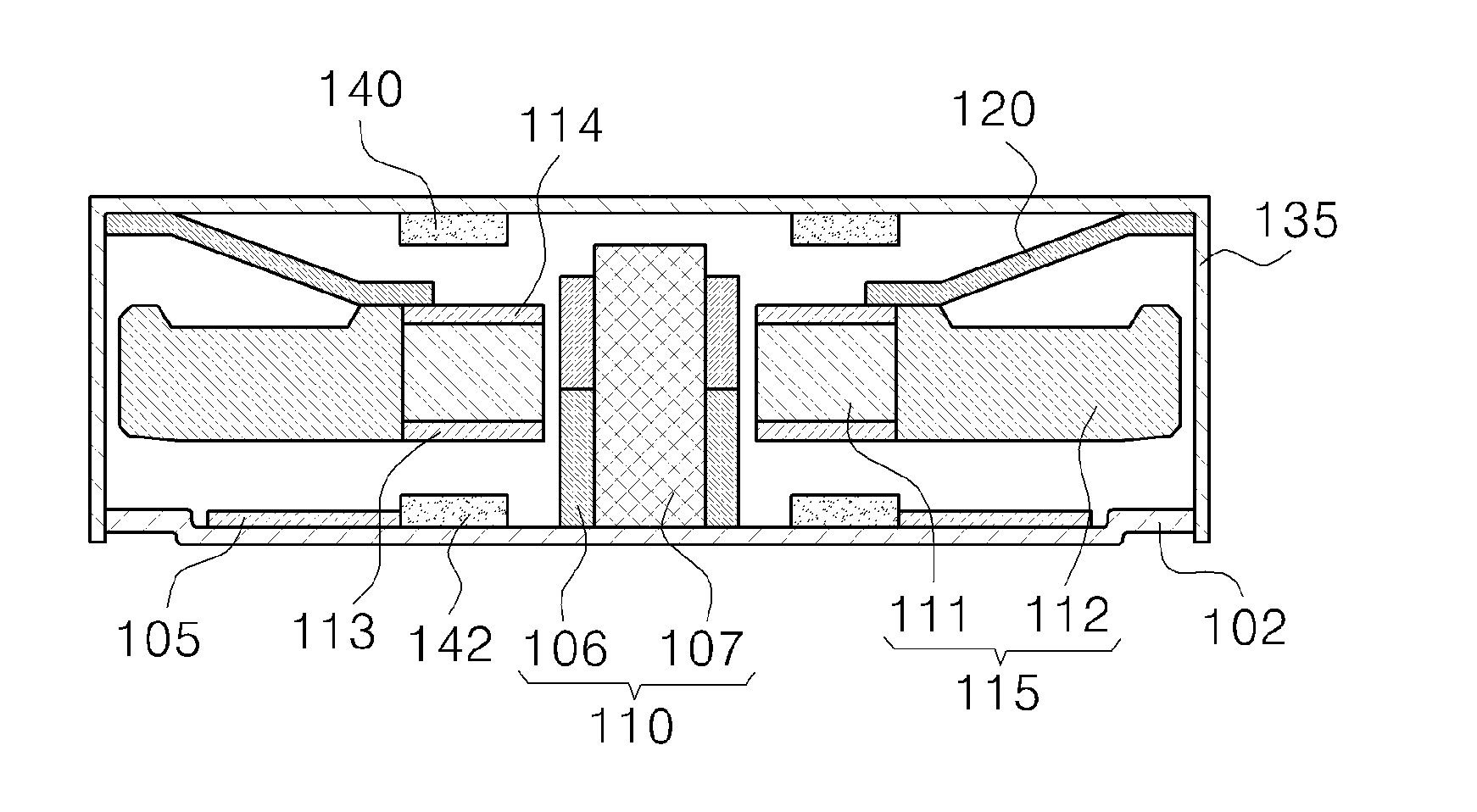 Linear vibration generating device