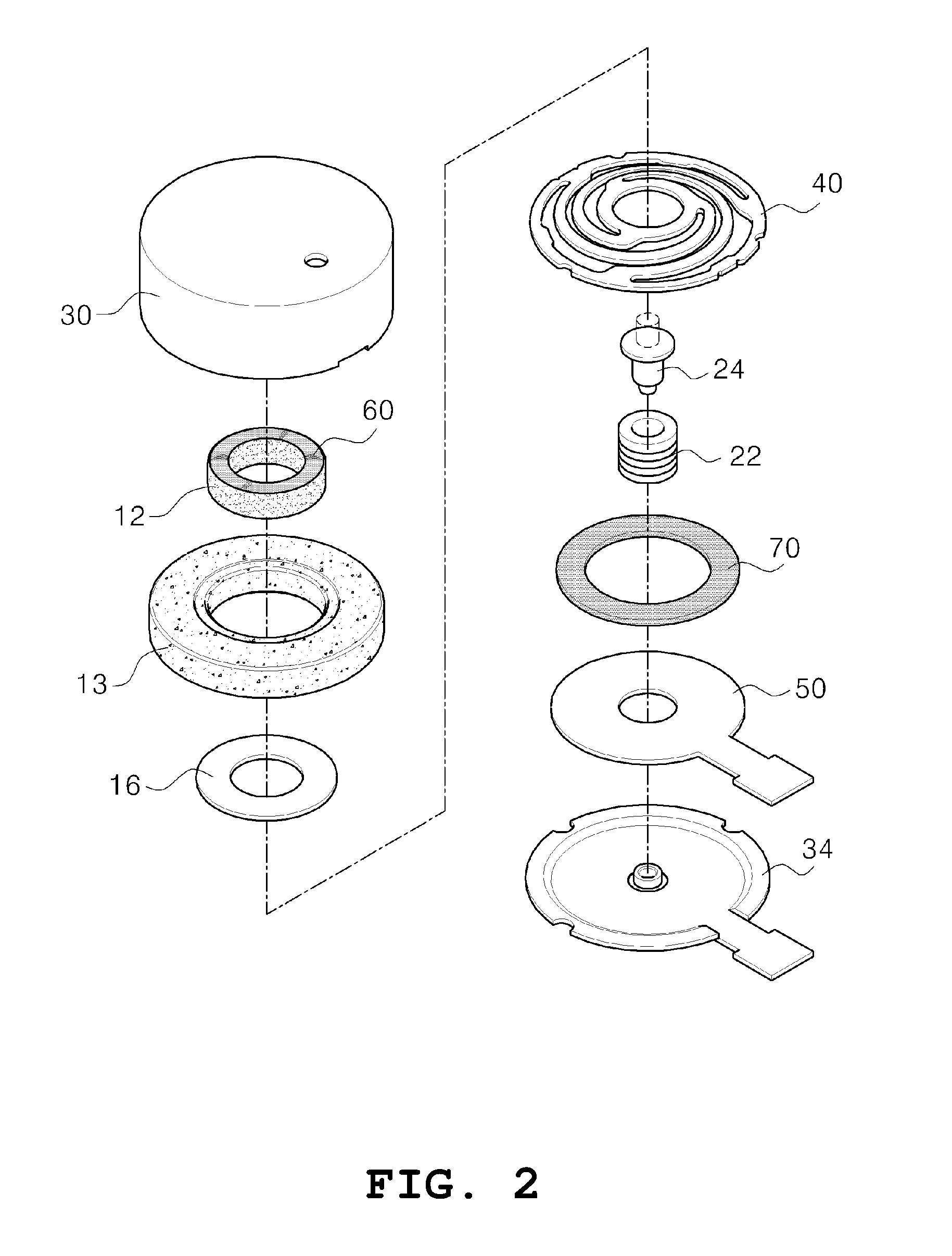 Linear vibration generating device