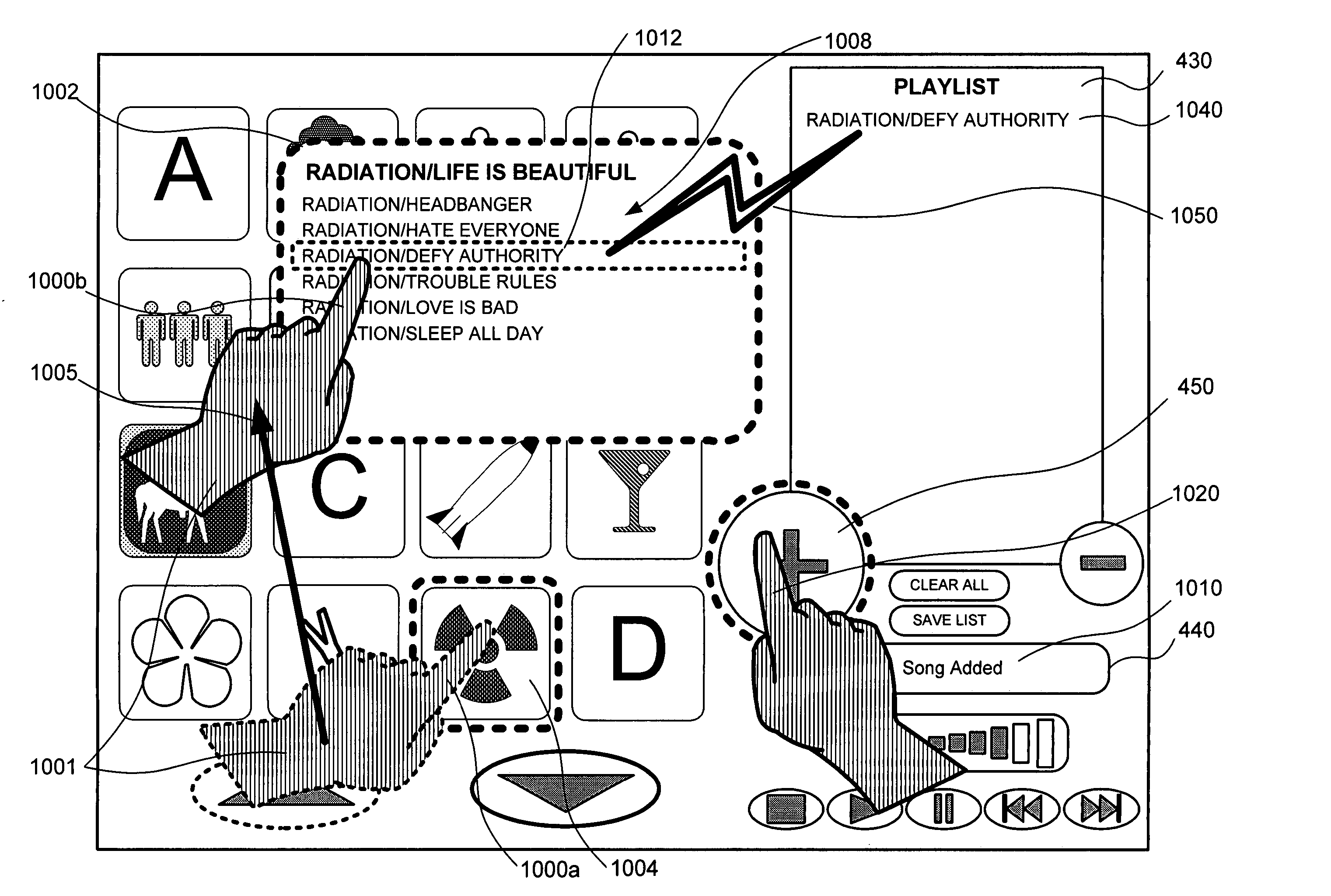 Method and system for providing multiple input connecting user interface