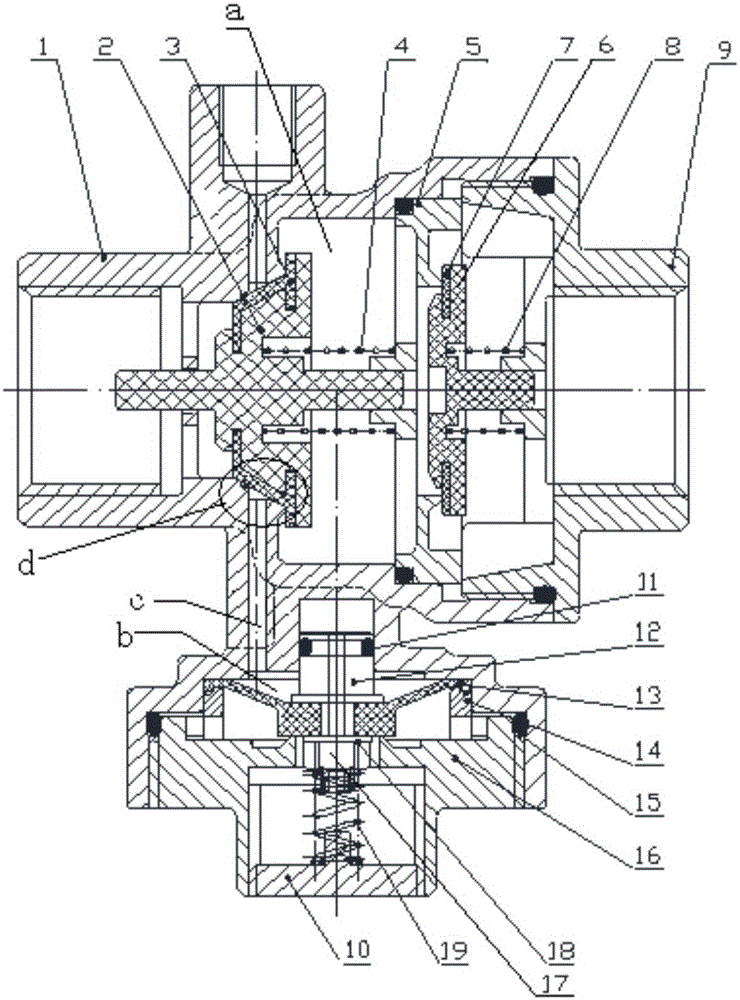 Water-saving minitype backflow preventer