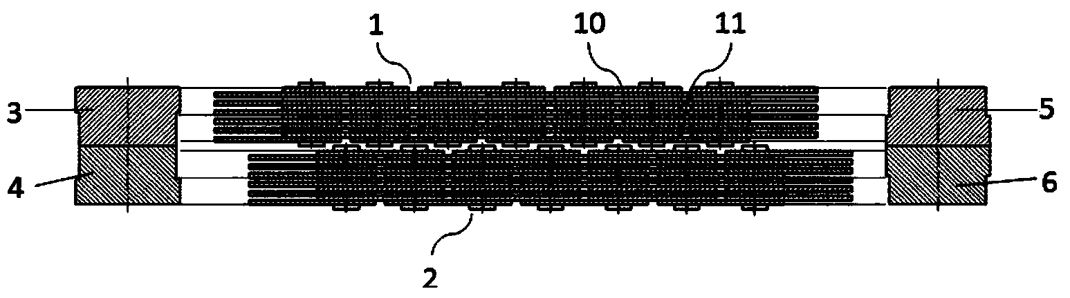 Asymmetrical tooth profile chain two-phase transmission system