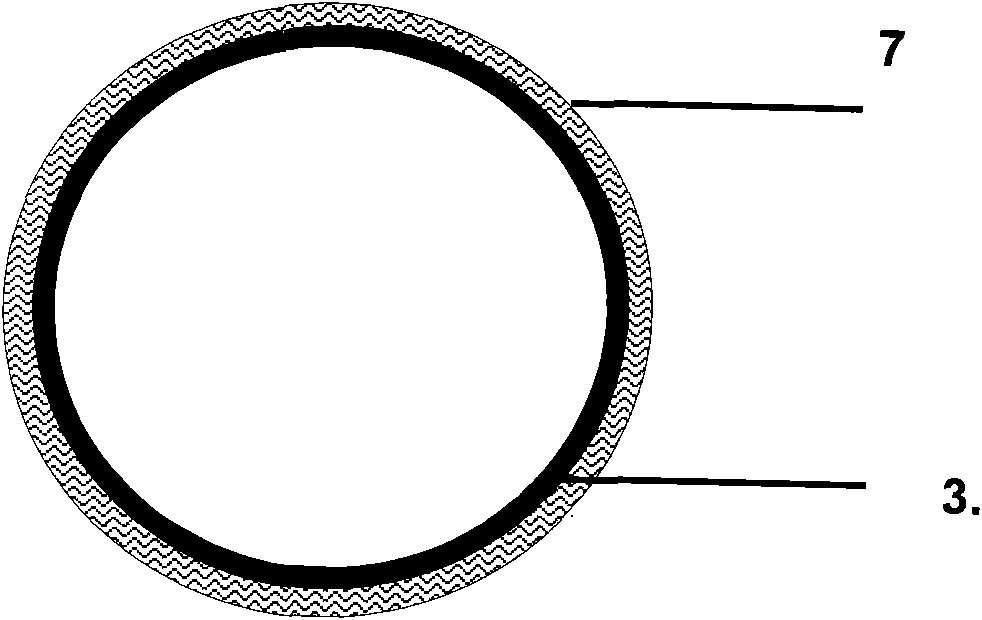 Glass-steel reinforced plastic pipe and manufacturing method thereof