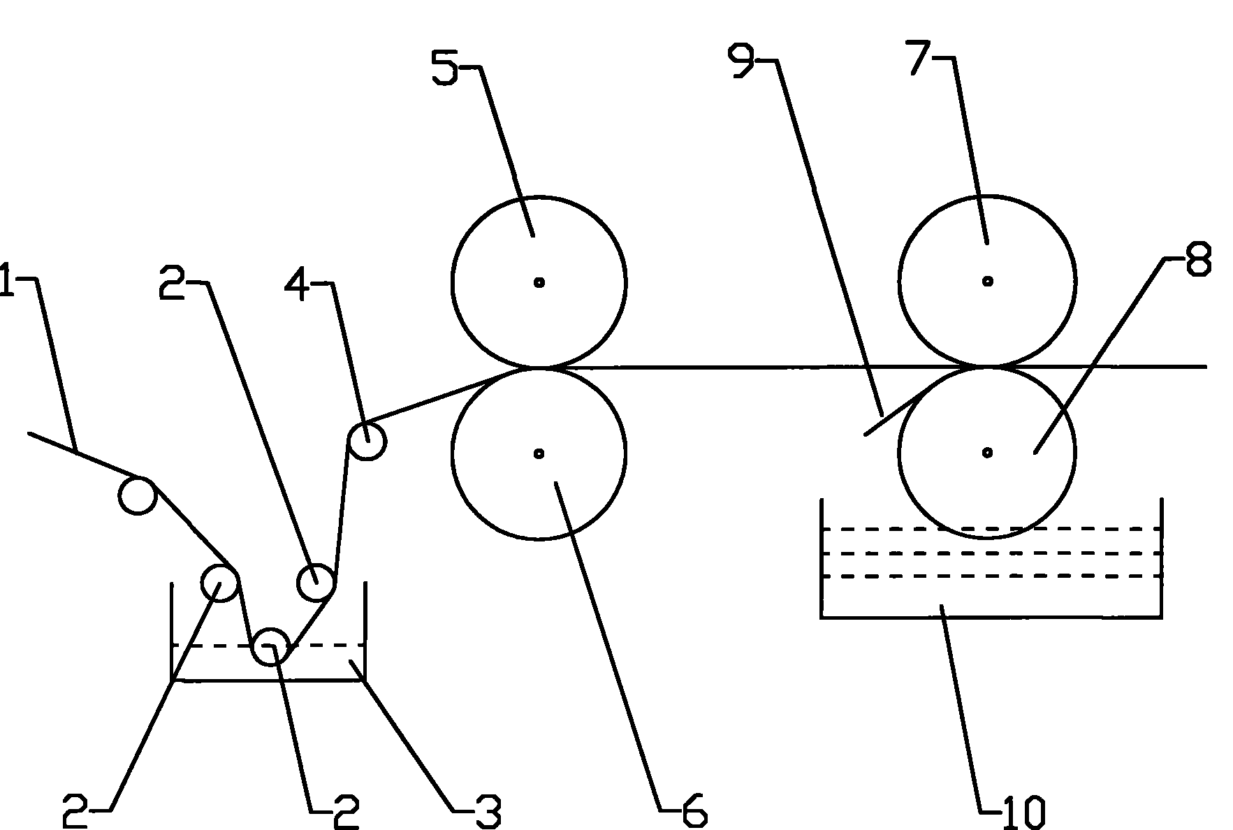 Equipment for producing printed spunlaced non-woven fabric