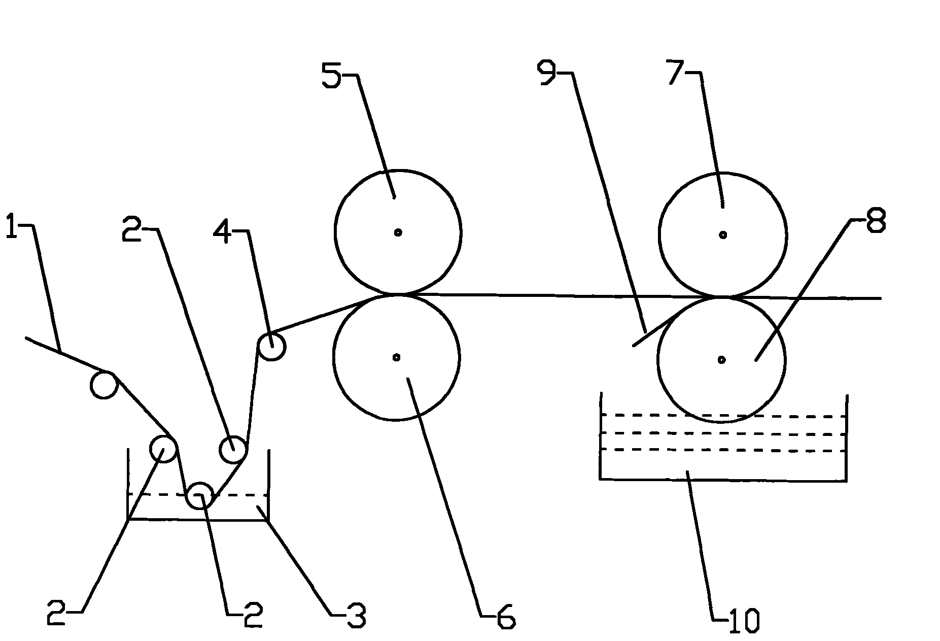 Equipment for producing printed spunlaced non-woven fabric