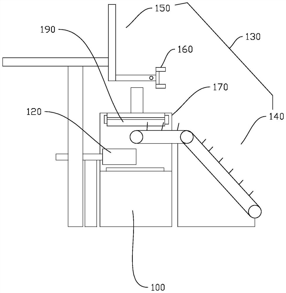 Production line and production method of energy-saving profile