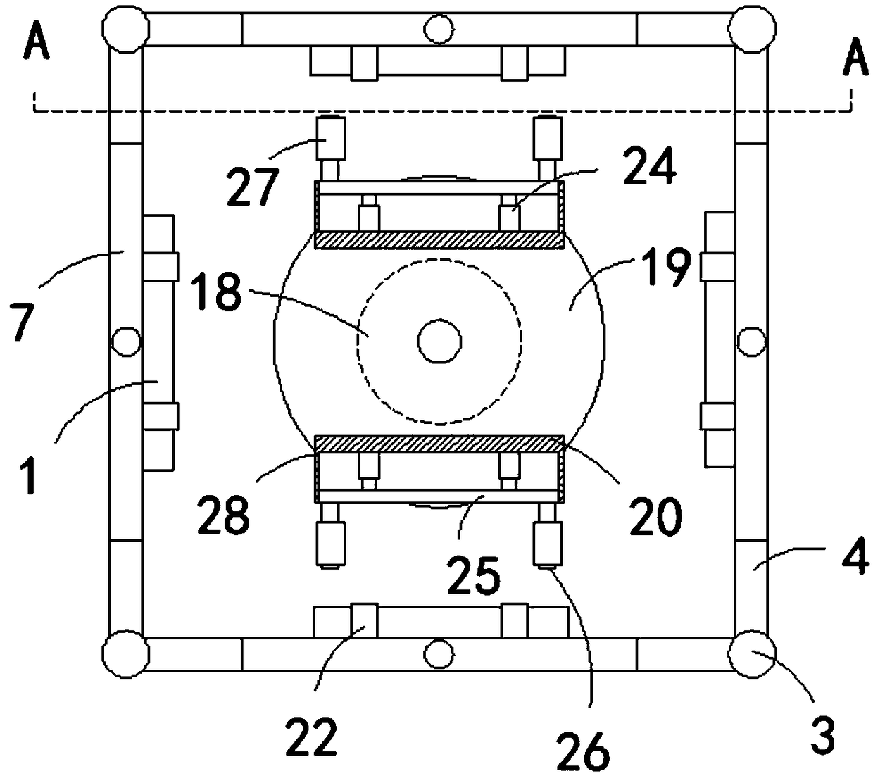 Linkage detection equipment for automobile engine support