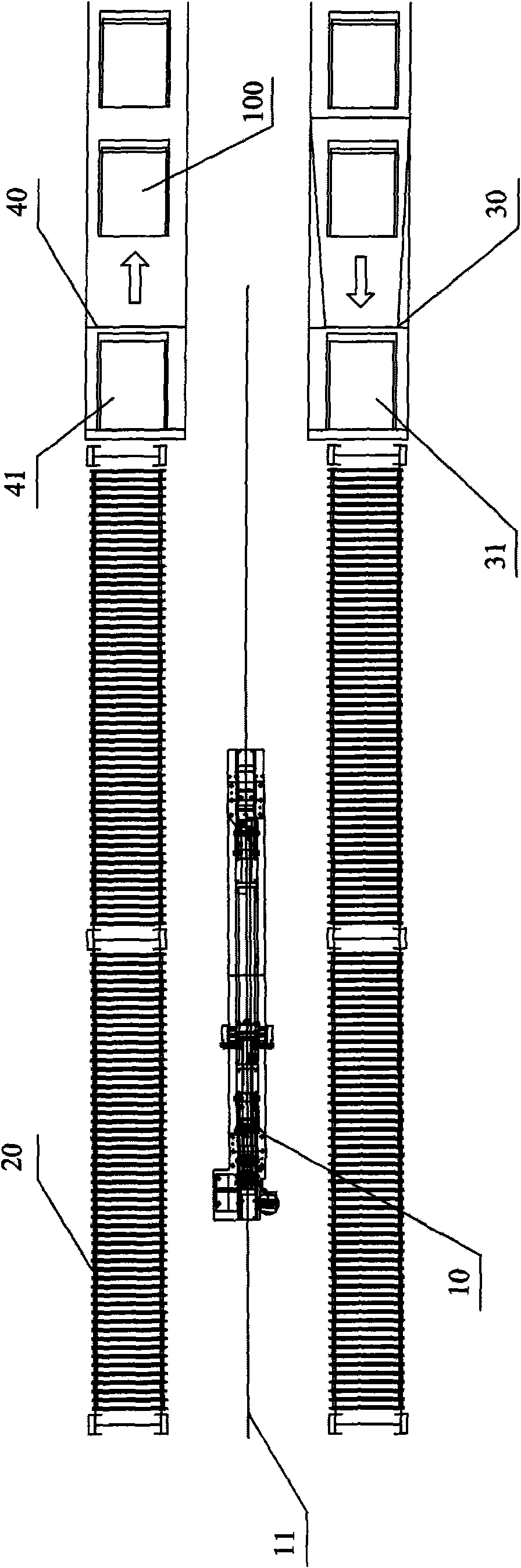 Automatic storing and fetching system of goods