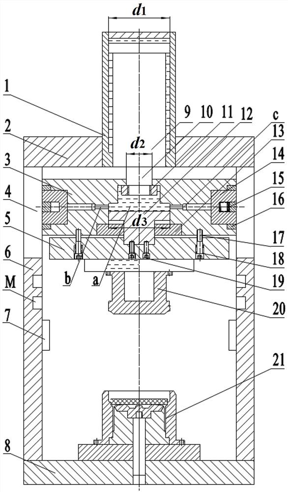 Hydraulic machine with hydraulic pressurizing mechanism