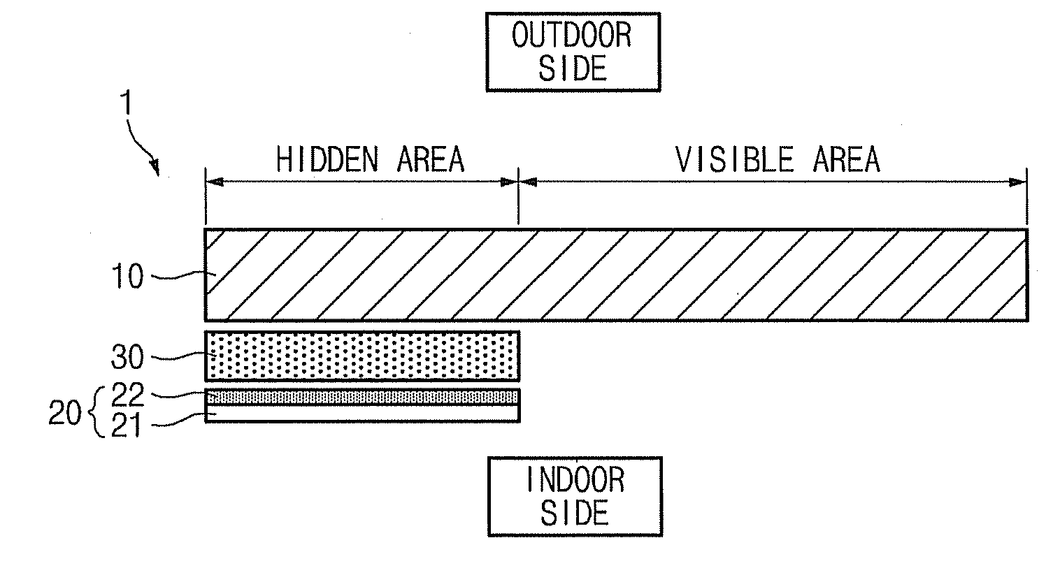 Glass window for a vehicle having a solar cell portion therewith