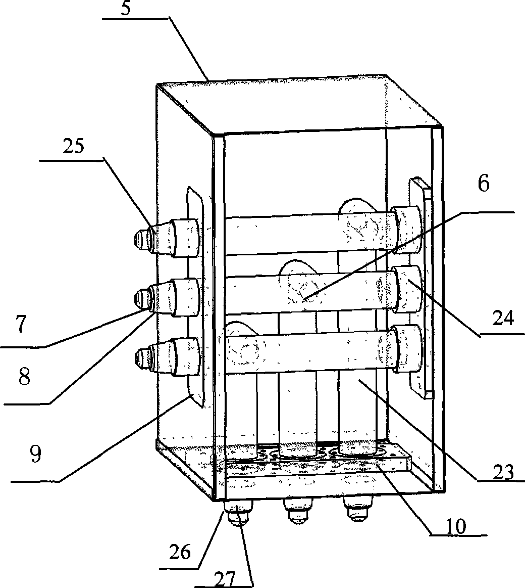 Interchanging type whole solid insulation fixing switch loop