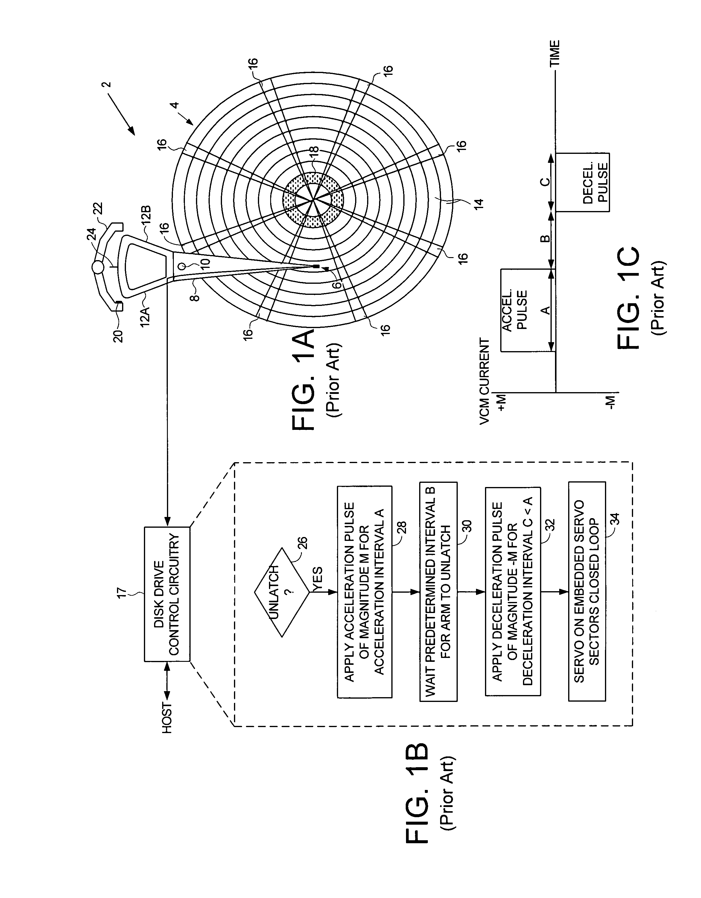 Disk drive employing asymmetric acceleration/deceleration pulses for acoustic noise reduction during unlatch