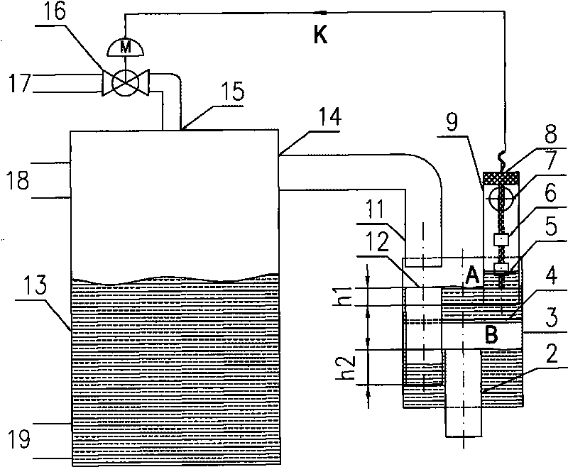 Liquid level detection type nitrogen-sealed water tank