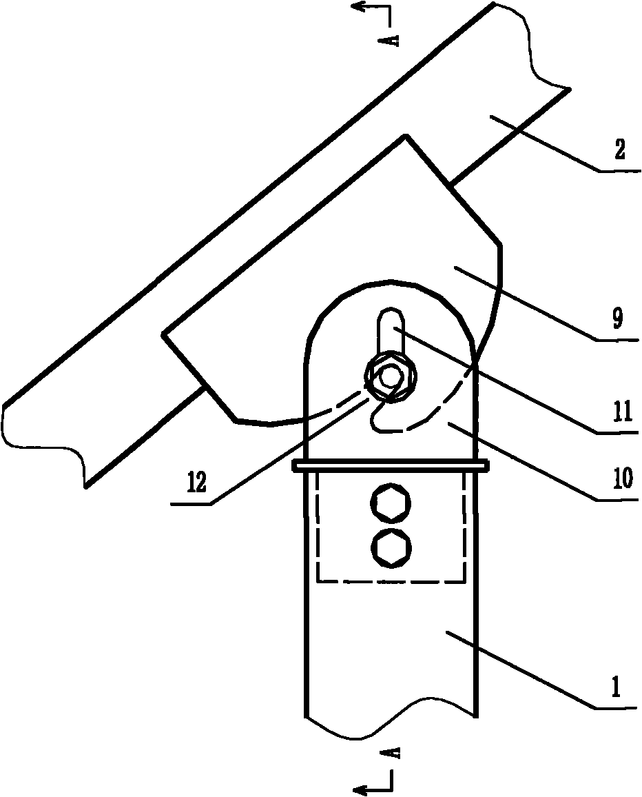 Pile-column integrated ground photovoltaic bracket