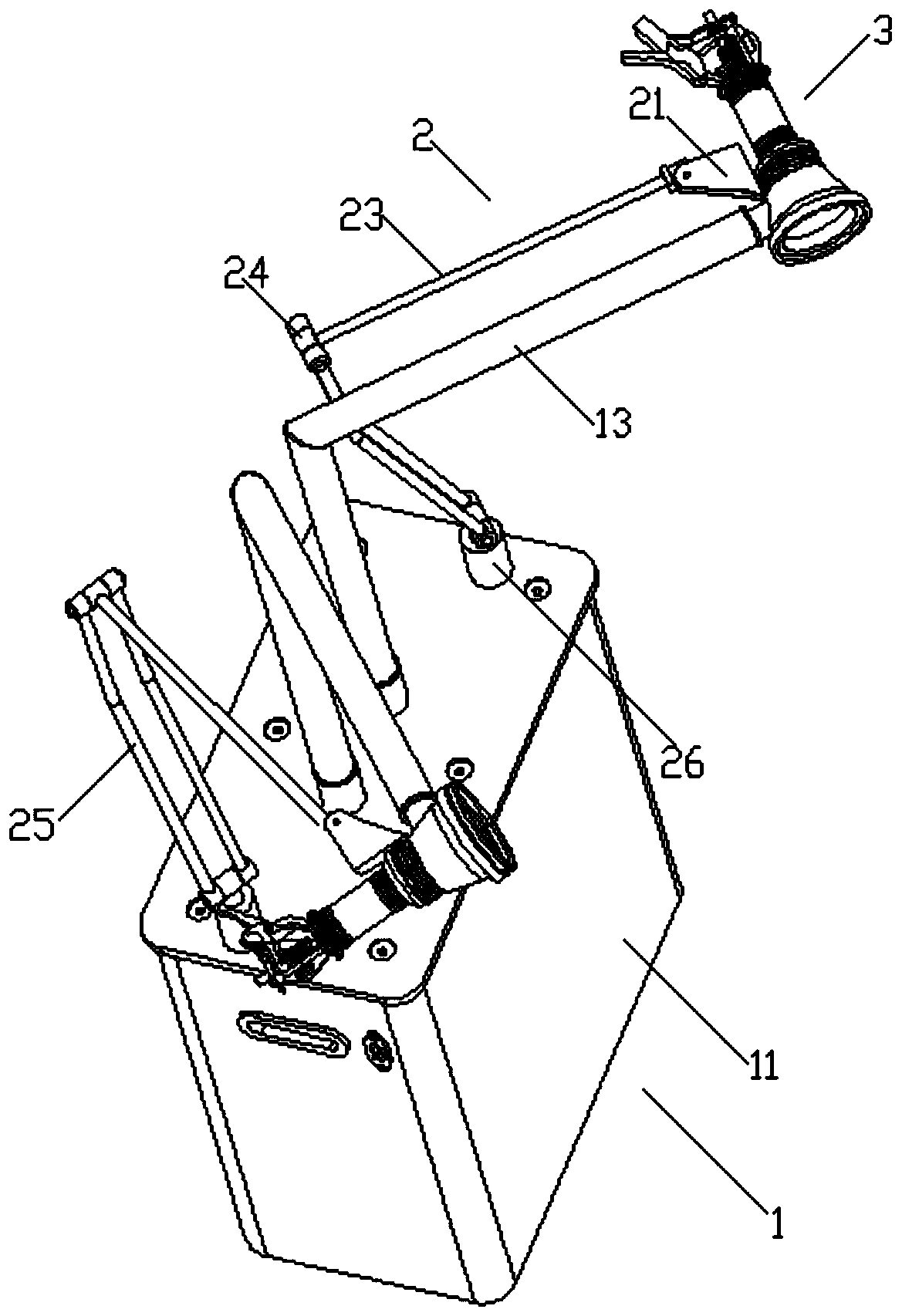 Automatic smoke-purifying suspended moxibustion device