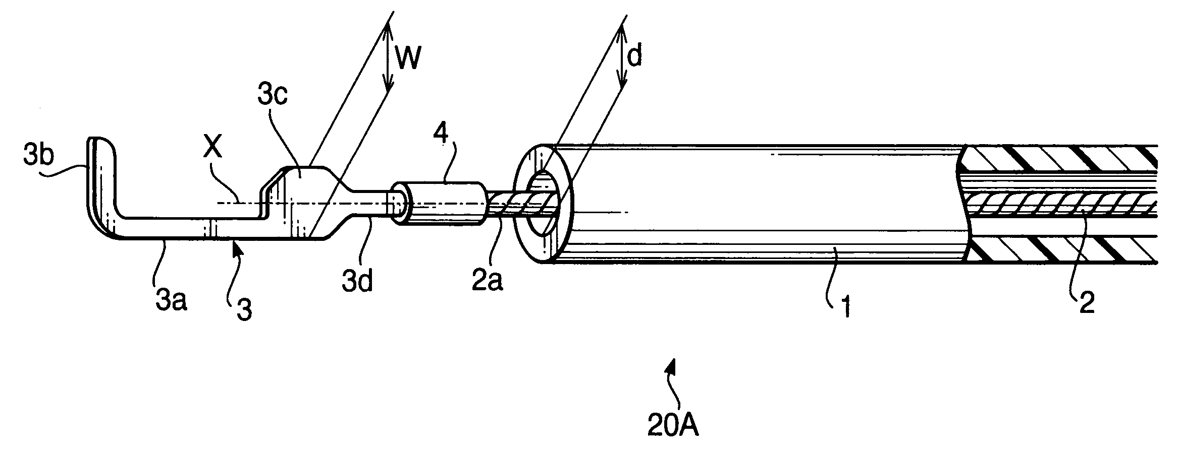 High frequency treatment instrument for endoscope