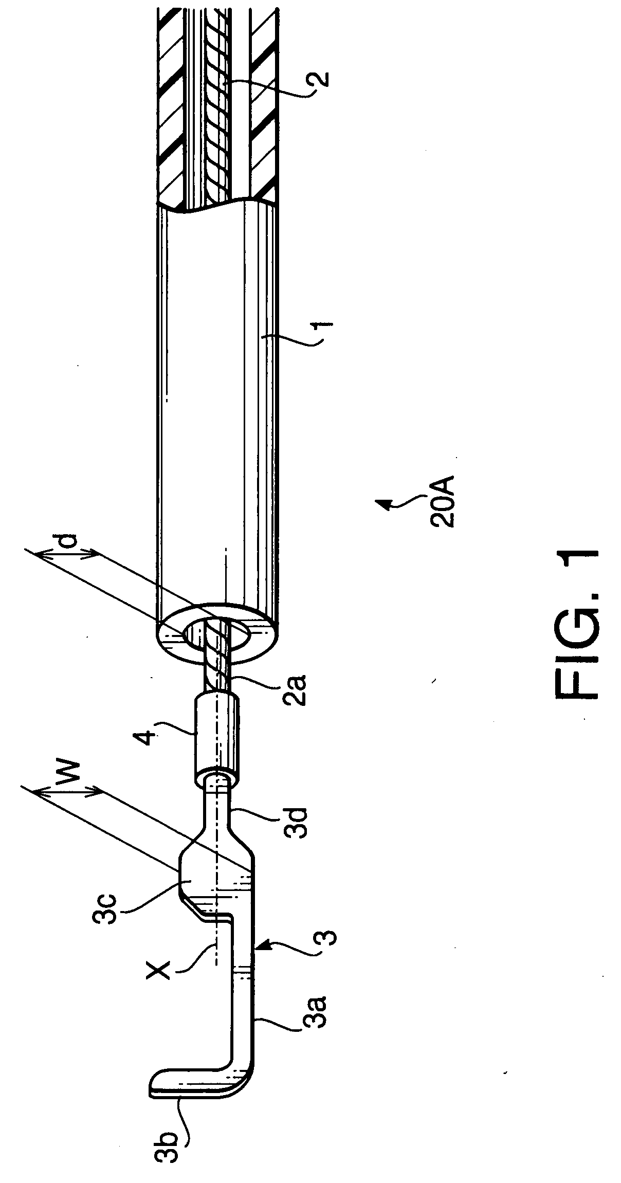 High frequency treatment instrument for endoscope