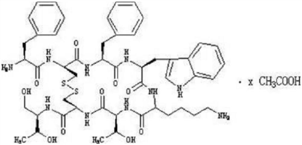 Octreotide acetate injection pharmaceutical composition and octreotide acetate