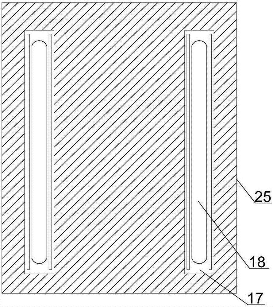 Large-diameter hole drilling fixing device