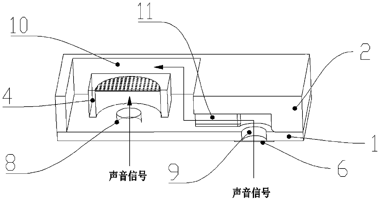 Unidirectional MEMS microphone and production method thereof