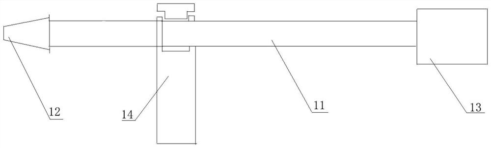 Drainage bag telescopic rod timing urination device