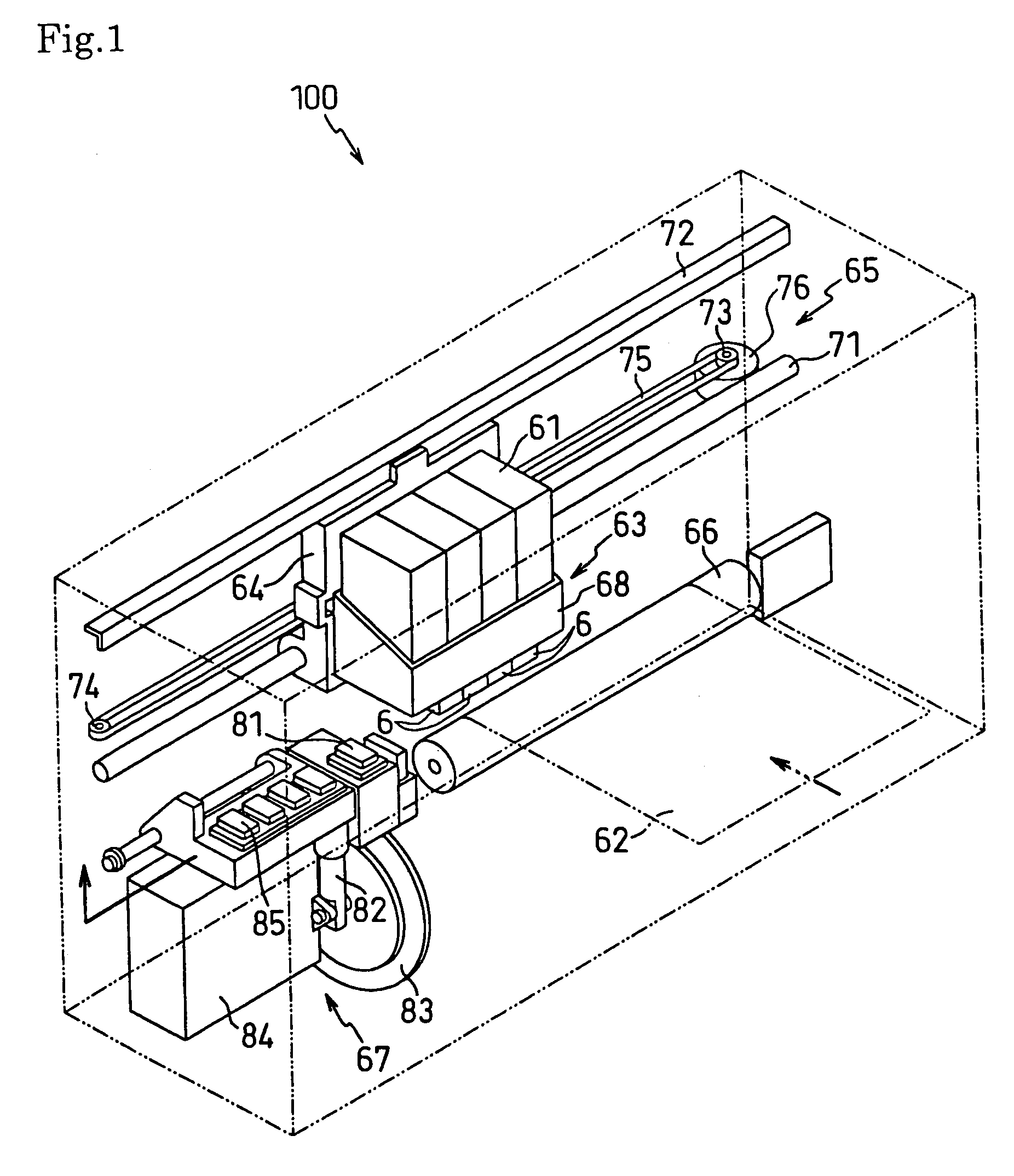 Ink-jet head with ink blockage prevention device