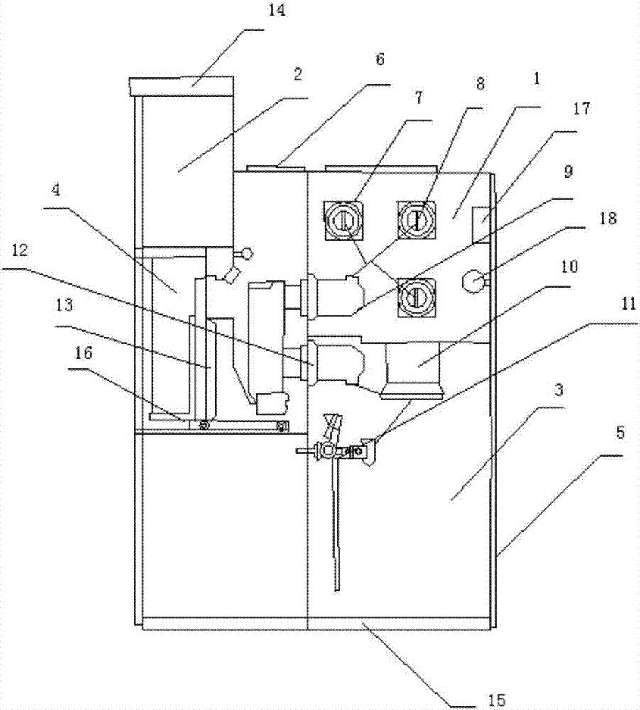 Corrosion resisting insulation medium voltage switch cabinet