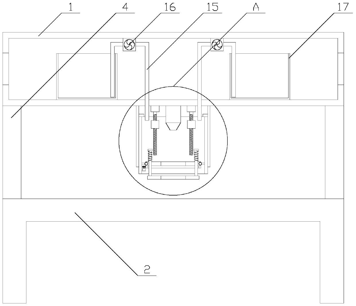 High-machining-precision laser engraving equipment with dust removal function