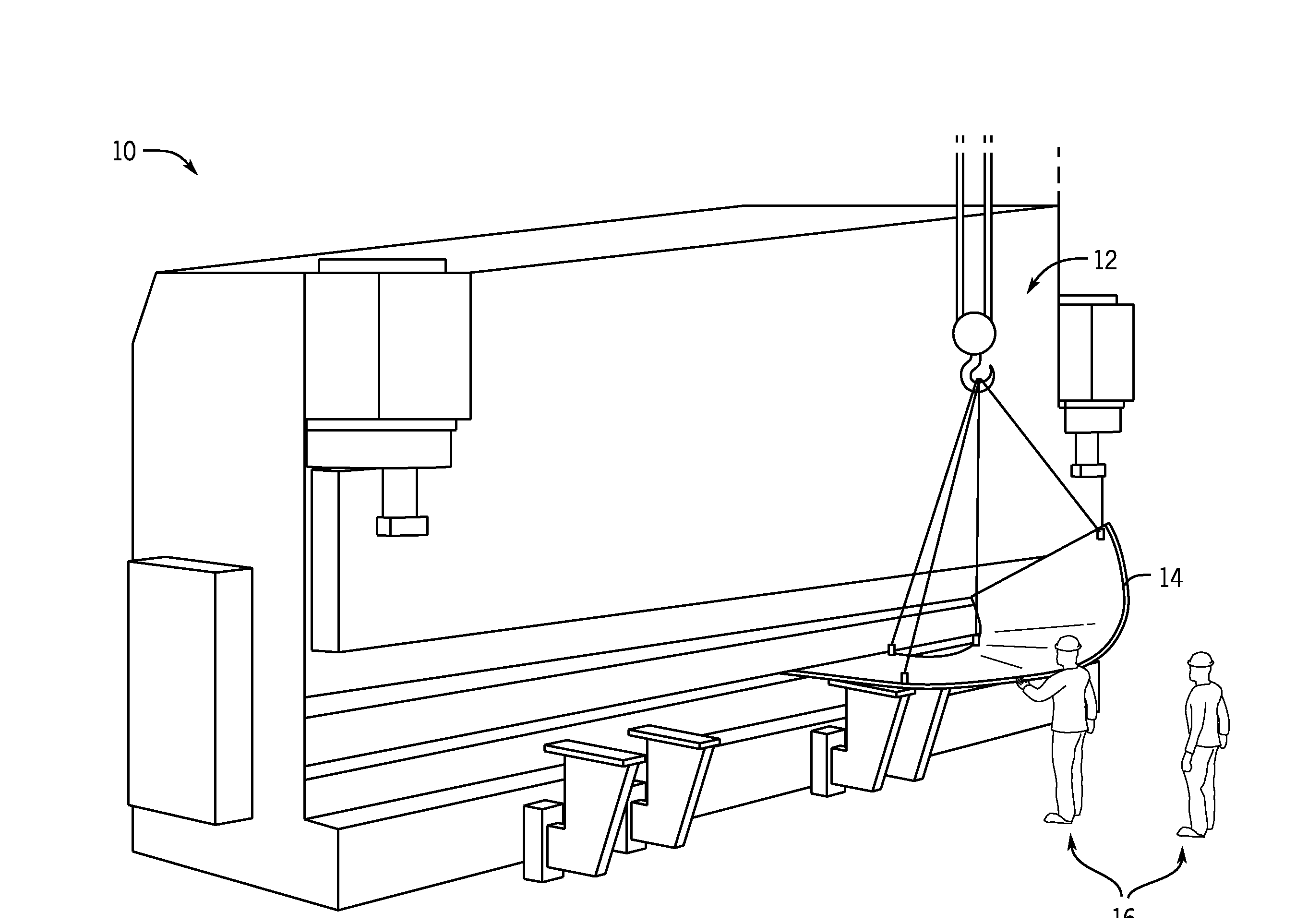 Large scale metal forming control system and method