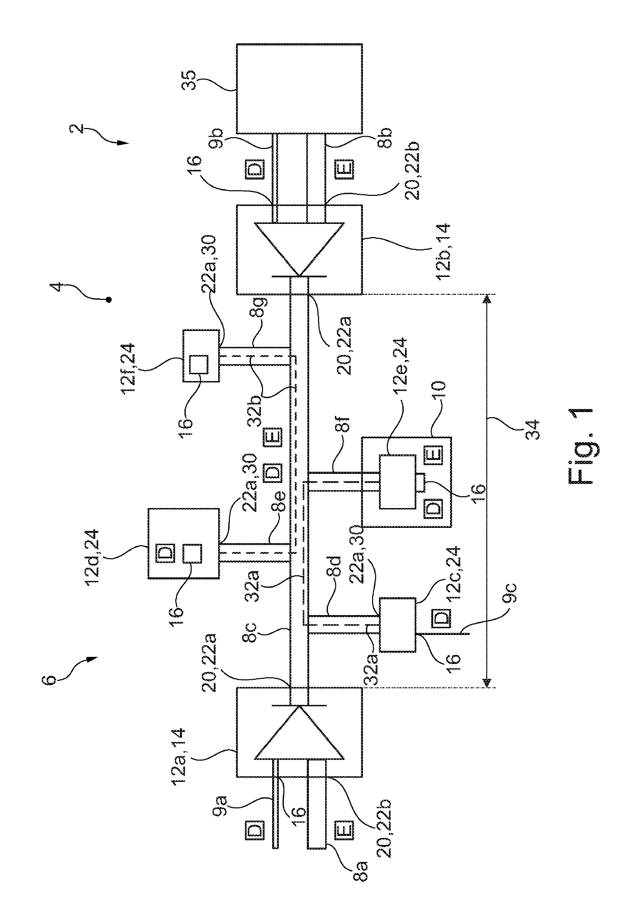 Transmission arrangement for transmitting data within an aircraft, and aircraft