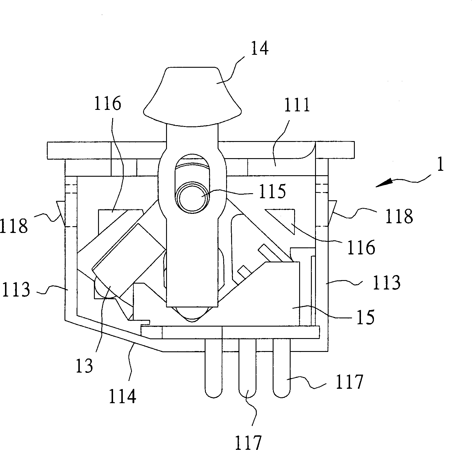 Water-proof switch device for vehicle