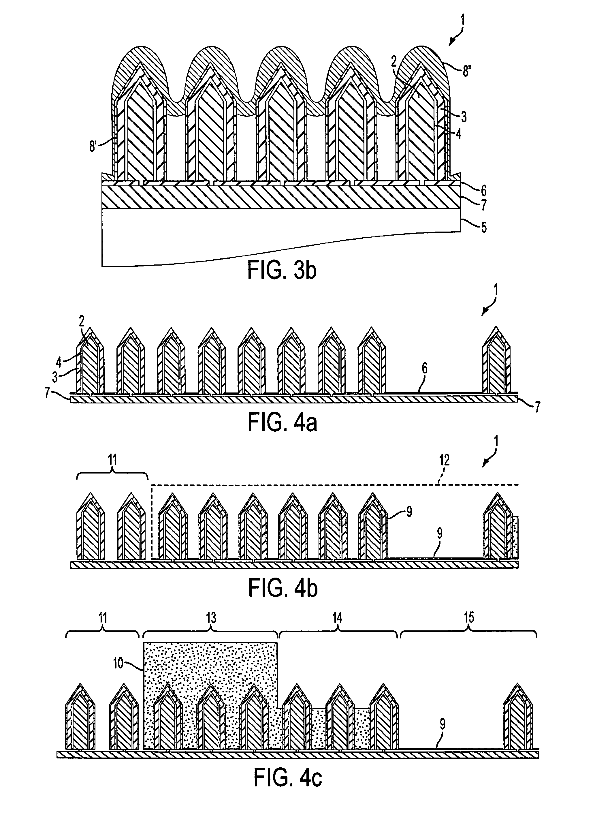 Nanowire sized opto-electronic structure and method for manufacturing the same