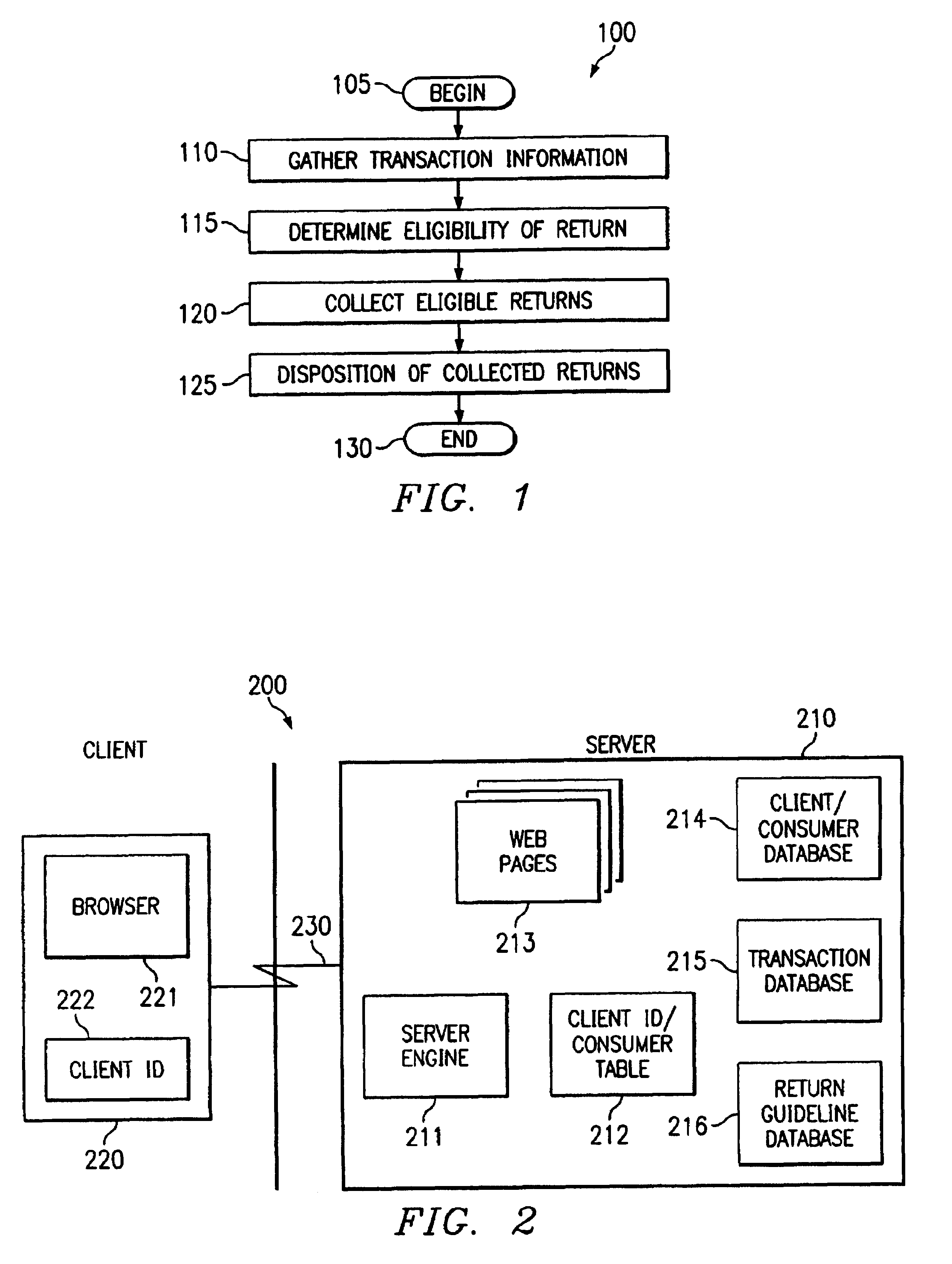 Return centers with rules-based dispositioning of merchandise