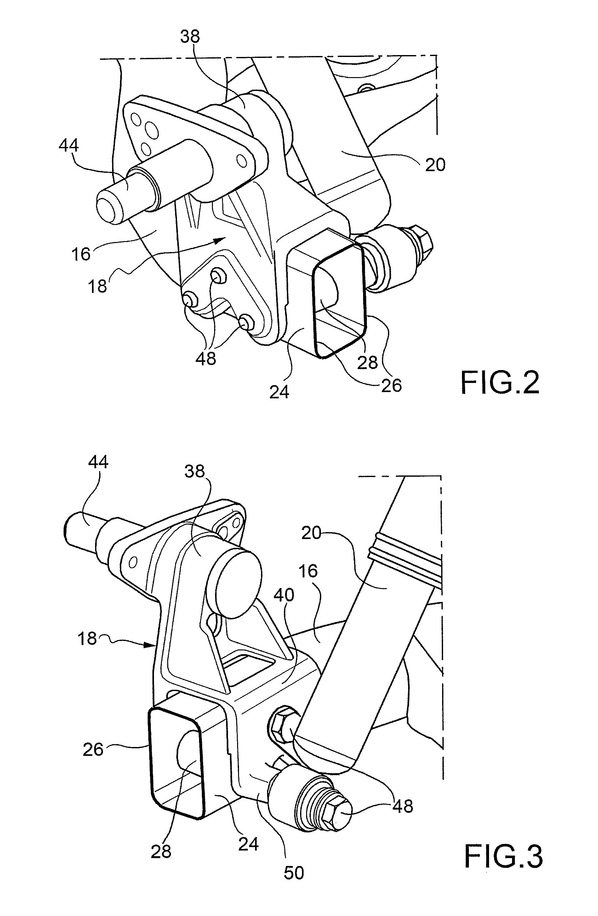 Rear suspension for a motor vehicle