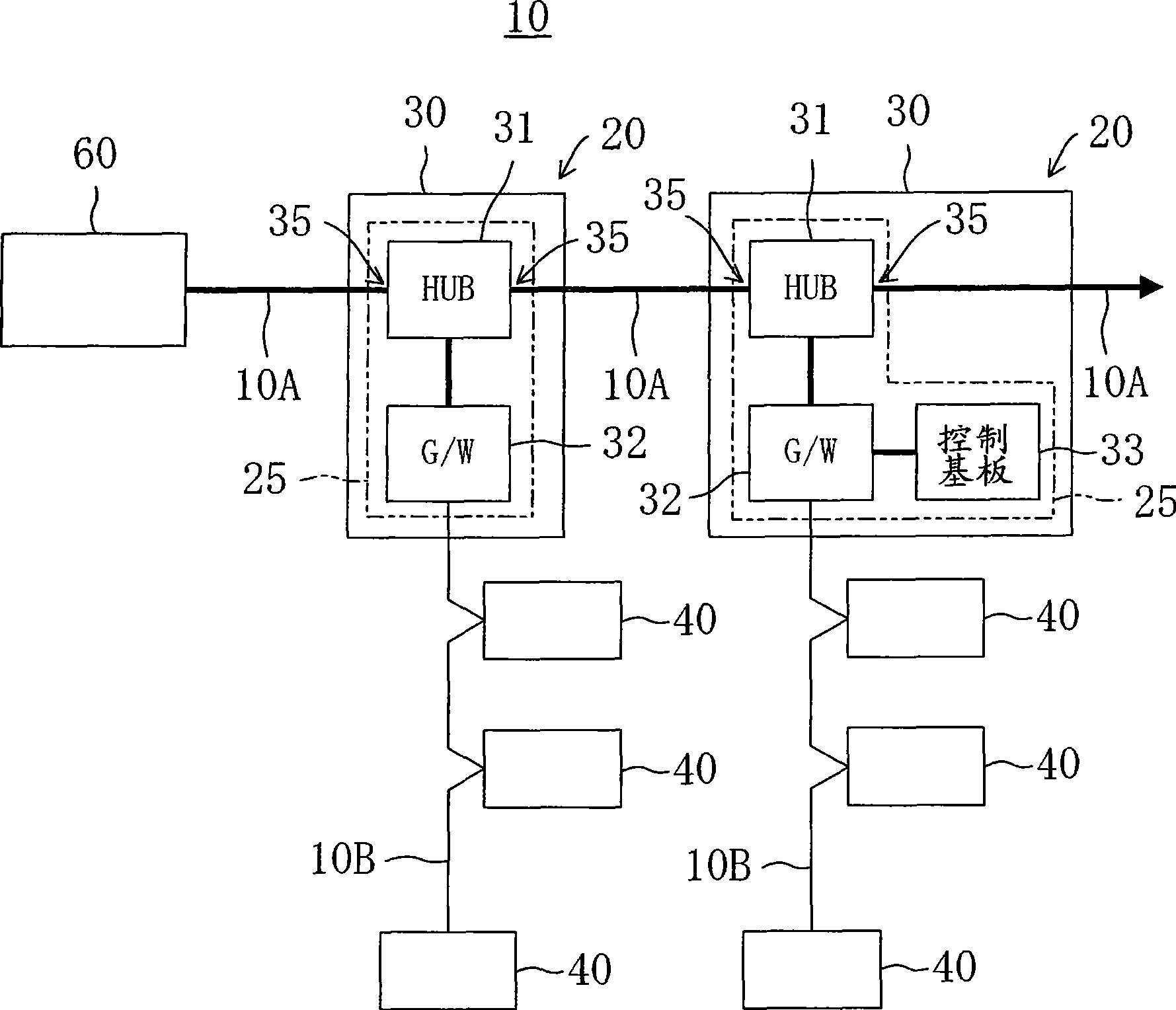 Transmission apparatus for air conditioning apparatus